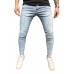 Light Blue Water Washed Mens Skinny Jeans