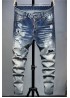Men's Faded Ripped Skinny Jeans