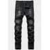 Men's Splash Paint Distressed Slim-fit Jeans