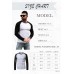 Black Men's Baseball Figure Print Color Block Long Sleeve Top