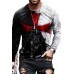 White Men's Warrior Pattern Print Long Sleeve Top