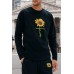 Sunflower Letter Print Long Sleeve Sweatshirt and Sweatpants Set