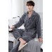 Grey Flannel Waffle Pajamas Set