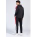 Men's Hooded Color Block Sweatshirt Sports Suit