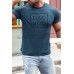 Blue DAD BOD Slim-fit Crew Neck Men's T-shirt