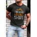 Gray This Is My Hiking Shirt Graphic Print Short Sleeve Men's T Shirt