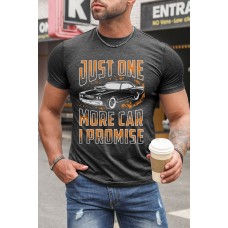 Gray Just One More Car I Promise Funny Gift Tee for Men