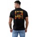 Black SURFING Plant Graphic Print Muscle Fit Men's Graphic Tee