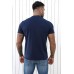 Blue BEER Letter Printed Muscle Fit Men's Graphic T Shirt